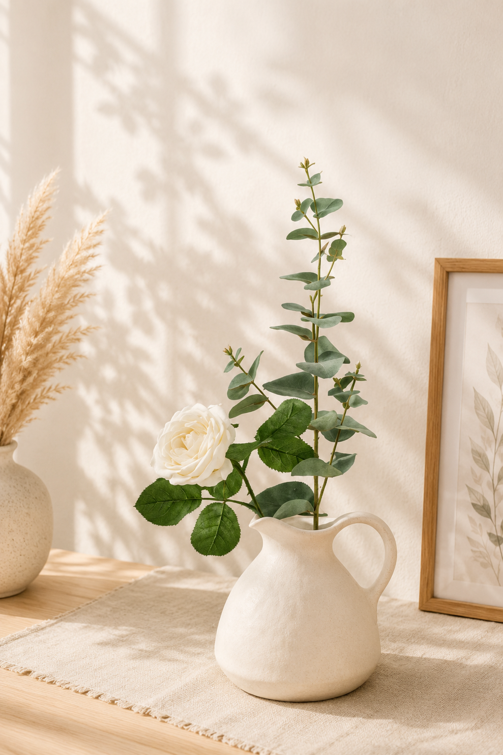 Vase Cruche en Céramique Artisanale – Collection Minimaliste Élégante