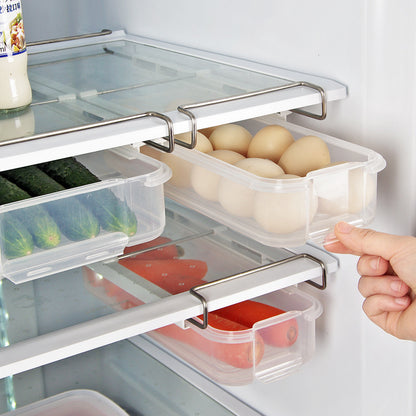 Transparent Plastic Storage Boxes for Fridge Organization