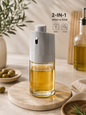 Vaporisateur d’Huile 2-en-1 en Verre – Spray & Verseur pour Cuisine