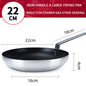 High Quality Flat Bottom Aluminum Alloy Frying Pan