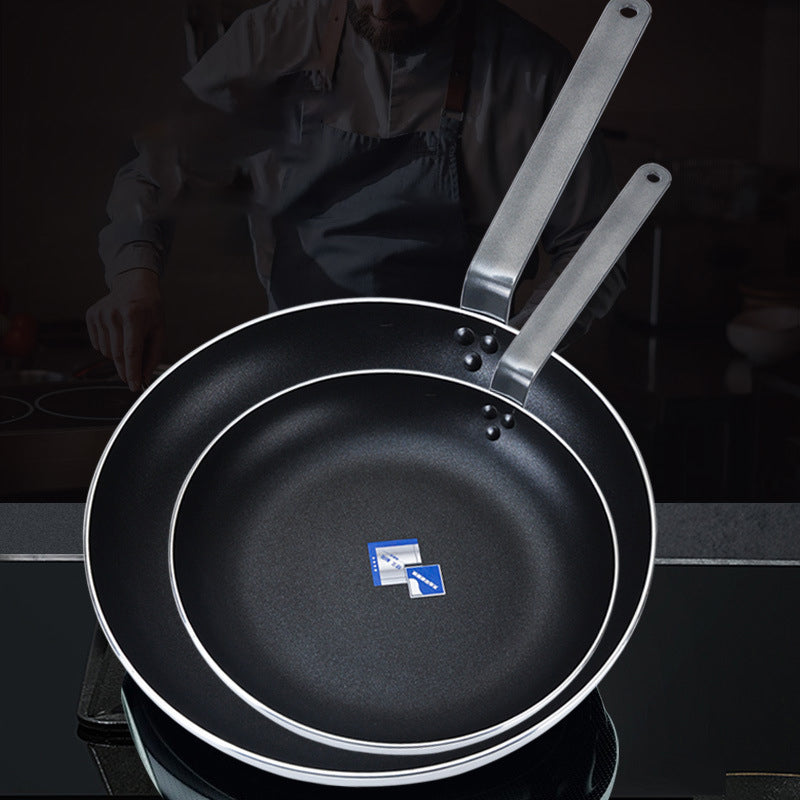 High Quality Flat Bottom Aluminum Alloy Frying Pan