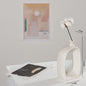 Modern White Ceramic Dried Flower Vase for Home Decor