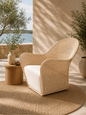 Fauteuil d’extérieur en rotin nordique – Élégance & confort