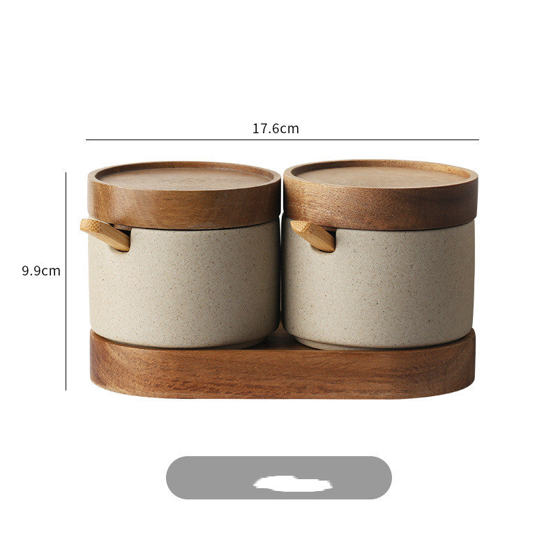 Retro Japanese-style Ceramic Seasoning Pot