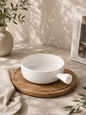 Plat à gratin rond en céramique – Style nordique 650 ml