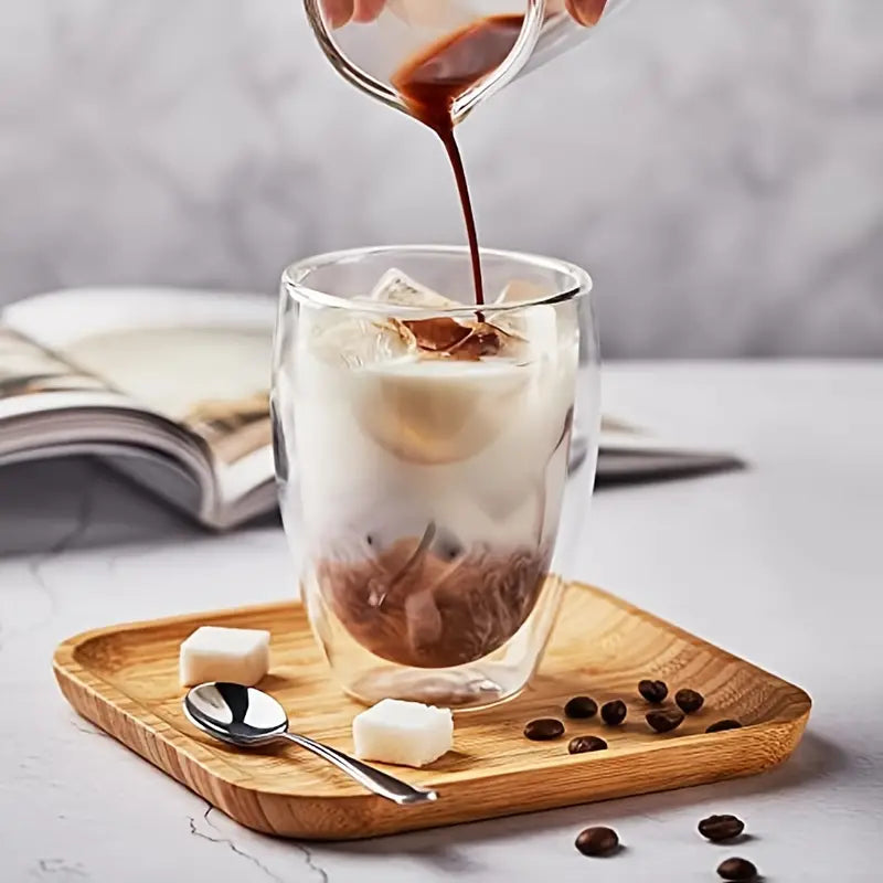 Double-Walled Glass Coffee Mugs for Perfect Brew