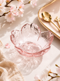 Coupelle en verre Fleur de Cerisier avec liseré doré | Turkuaz Home