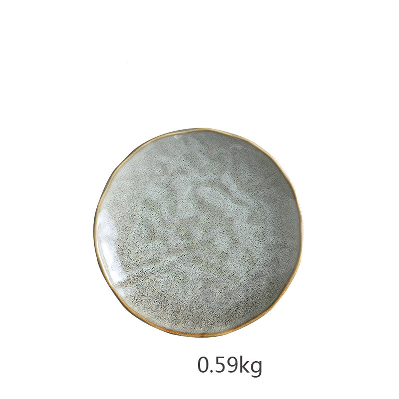 Creative Ceramic Dinner Plate - Round Nordic Design