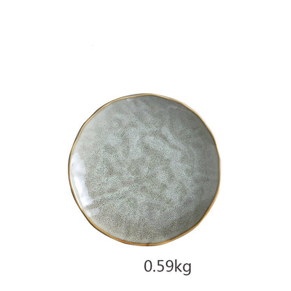 Creative Ceramic Dinner Plate - Round Nordic Design