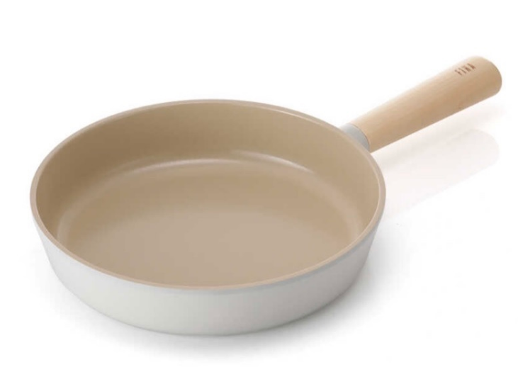 Poêle à frire blanche en céramique antiadhésive coréenne