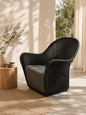 Fauteuil d’extérieur en rotin nordique – Élégance & confort