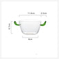 Nordic Borosilicate Heat-Resistant Glass Salad Bowl