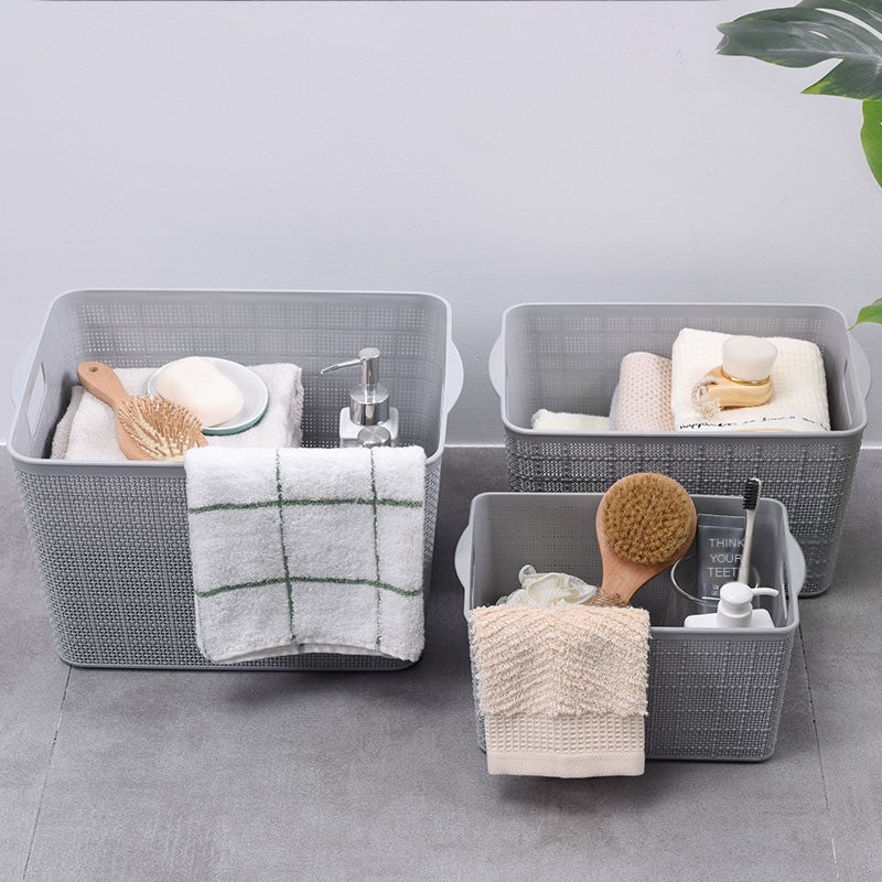 Panier de Rangement Tressé Multi-Usage – Salle de Bain, Cuisine, Bureau & Chambre