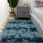 Soft Tie Dye Plush Area Rug for Bedroom & Living Room