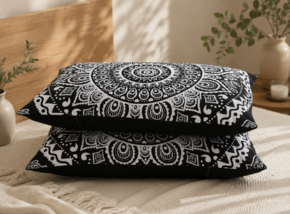 Parure de lit bohème Éléphant 3D – 4 pièces