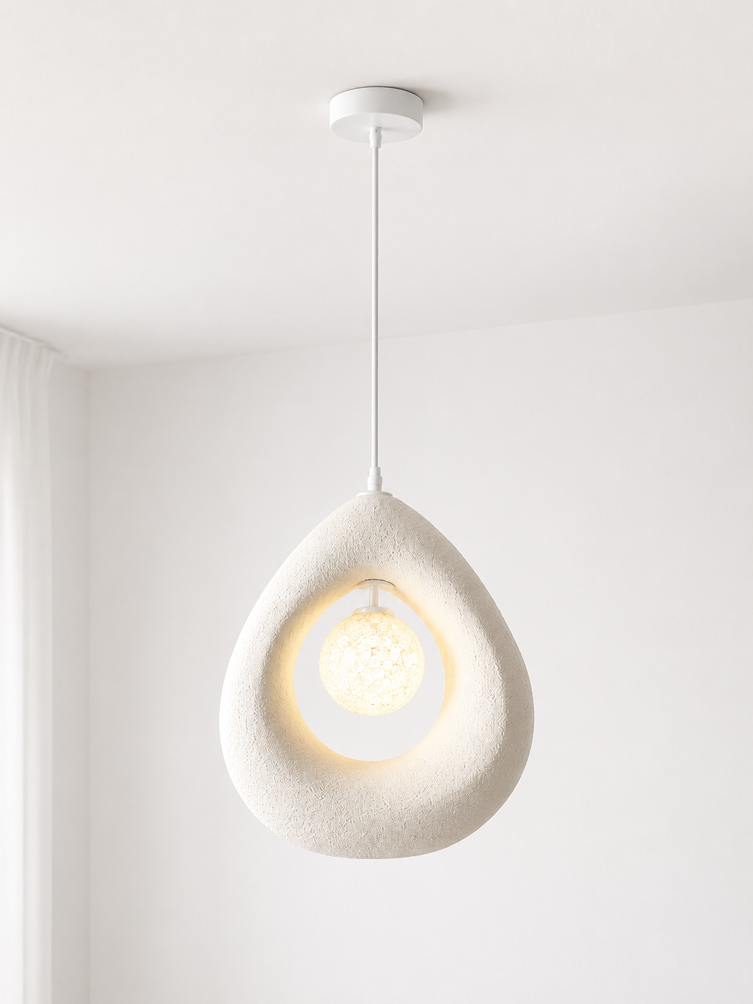 Suspension Wabi-Sabi – Design Japandi Moderne