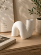 Vase Céramique Design Nordique | Vase Minimaliste pour Fleurs Séchées