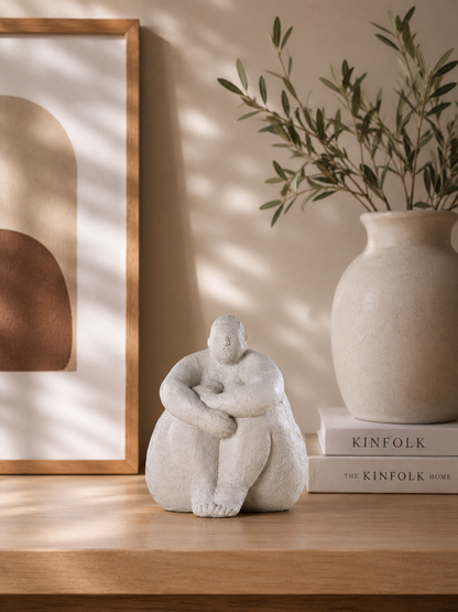 Statue abstraite femme en résine – Décoration nordique moderne