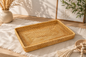 Plateau de Rangement en Rotin Tressé – Collection Minimaliste Japandi