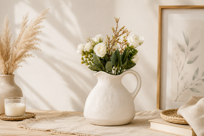Vase Cruche en Céramique Artisanale – Collection Minimaliste Élégante