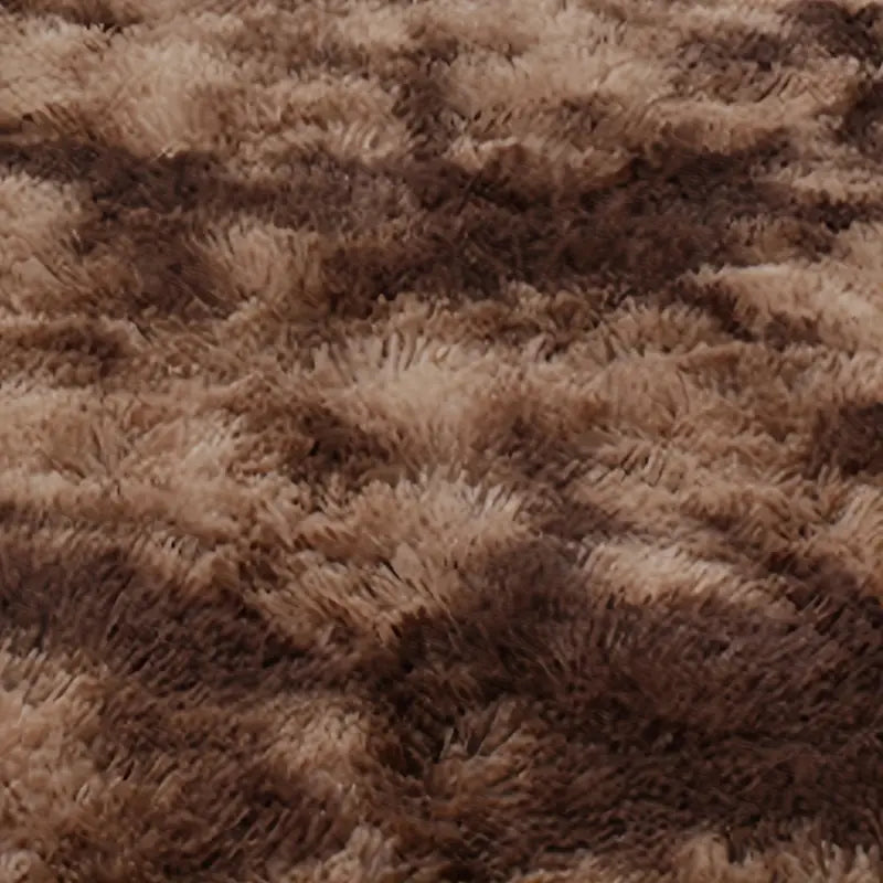 Soft Tie Dye Plush Area Rug for Bedroom & Living Room
