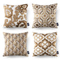 Geometric Pattern Pillowcases 4pcs 45x45cm/18x18in