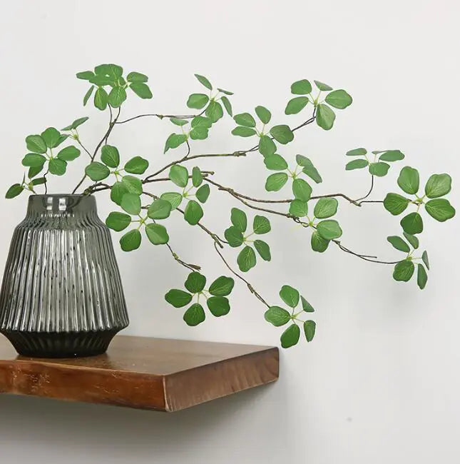 Minimalist Zen Style Faux Green Plant Decor Branches
