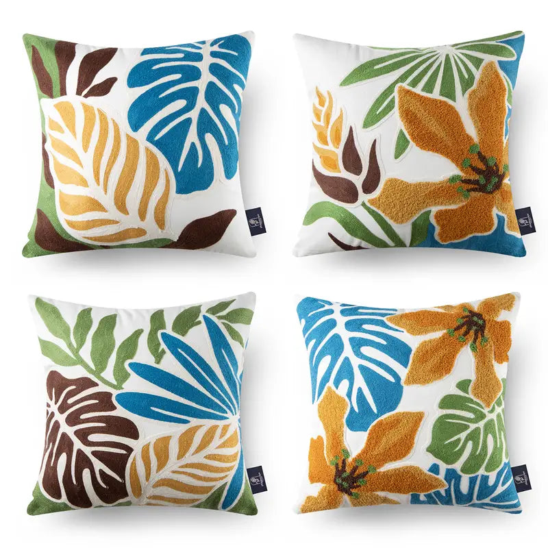Geometric Pattern Pillowcases 4pcs 45x45cm/18x18in