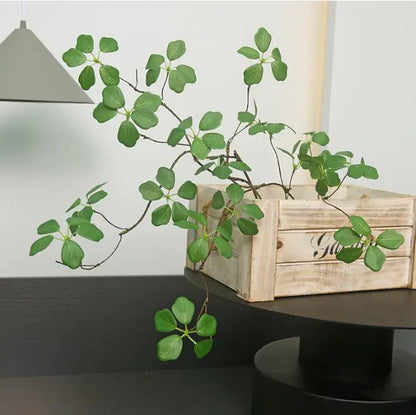 Minimalist Zen Style Faux Green Plant Decor Branches