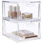 Boîte de Rangement Transparente Empilable avec Tiroir