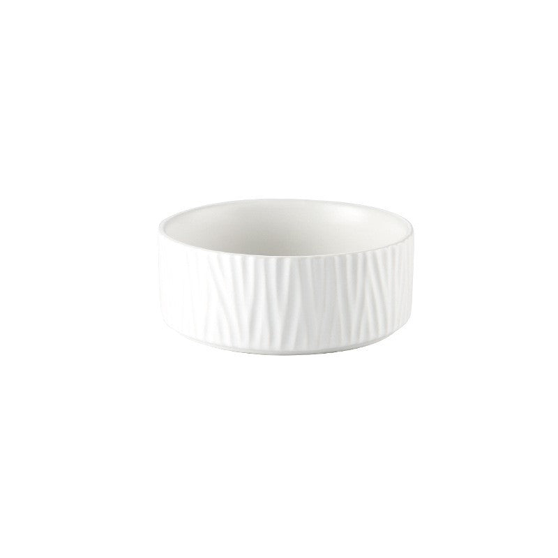 Ceramic Tableware with Nordic Tree Pattern Bowls