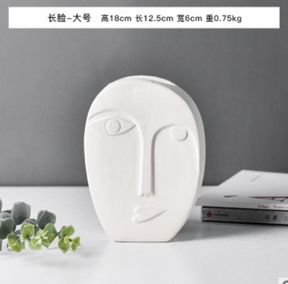 Modern Nordic Face Vase - Creative Ceramic Home Decor