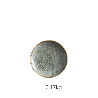 Creative Ceramic Dinner Plate - Round Nordic Design