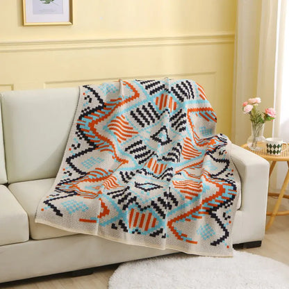 Nordic Style Office Nap Blanket - Knitted Throw Shawl