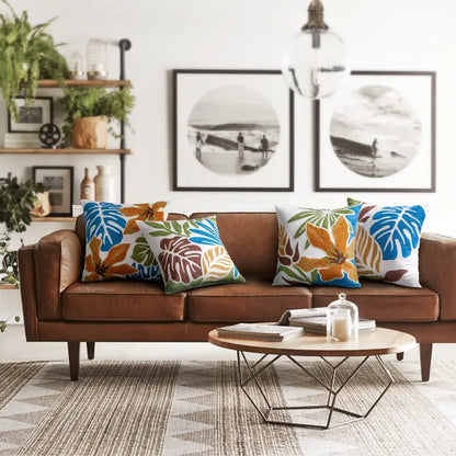 Geometric Pattern Pillowcases 4pcs 45x45cm/18x18in