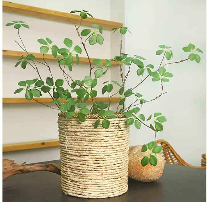 Minimalist Zen Style Faux Green Plant Decor Branches