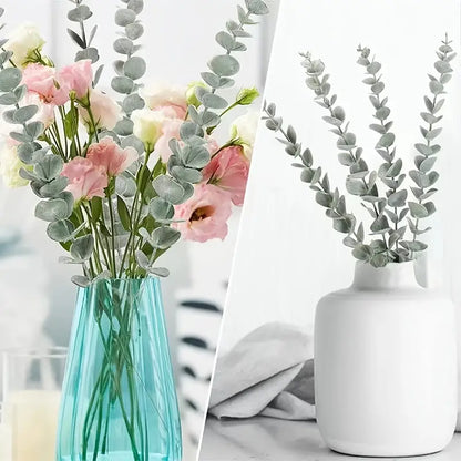 12pcs 15in Artificial Eucalyptus Leaves for Decoration