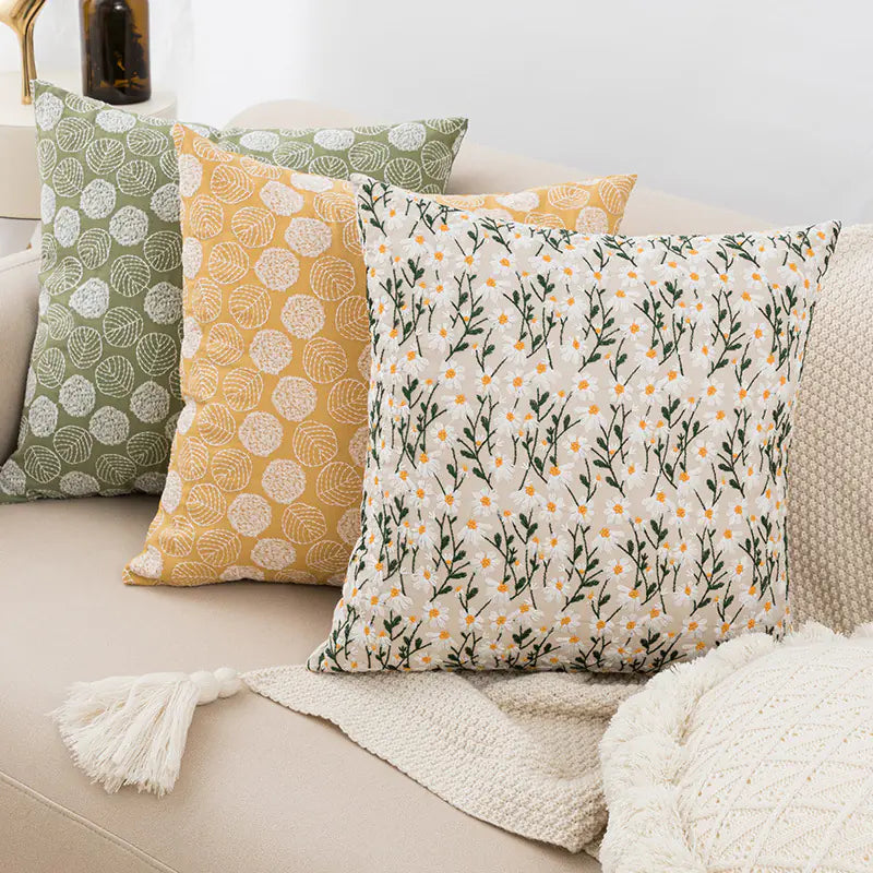 Nordic Embroidered Throw Pillow Cushion for Sofa